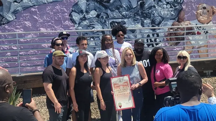 Kathryn Barker at Fair Oaks Burger Reopening - Altadena CA